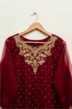 3 piece shirt dupatta & plazo - Image 3