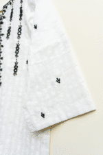 3 Piece White Shirt & Dupatta - Image 5