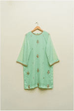 3 piece Pista Silk Shirt, Trouser & Dupatta - Image 6