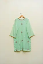 3 piece Pista Silk Shirt, Trouser & Dupatta - Image 6