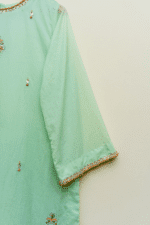 3 piece Pista Silk Shirt, Trouser & Dupatta - Image 8