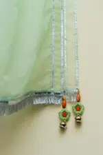 3 piece Pista Silk Shirt, Trouser & Dupatta - Image 9