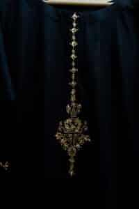 3 Piece Black Shirt, Dupatta & Trouser - Image 4