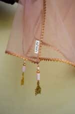 3 Piece Pink Frock Dupatta & Trouser - Image 12