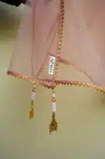 3 Piece Pink Frock Dupatta & Trouser - Image 12