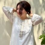 3 Piece White Shirt & Dupatta