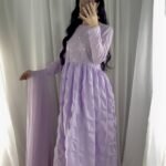 3 Piece Lawn Frock, Dupatta & Trouser