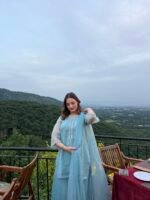 3 Piece Organza Shirt, Plazo & Trouser - Image 8