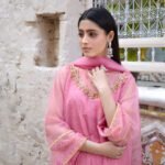 3 Piece Net Shirt, Plazo & Dupatta