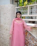 3 Piece Net Shirt, Plazo & Dupatta - Image 2