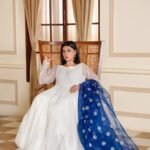 3 Piece Net Frock & Trouser