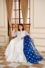 3 Piece Net Frock & Trouser