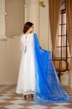 3 Piece Organza Frock, Trouser & Dupatta - Image 6