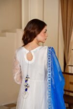 3 Piece Organza Frock, Trouser & Dupatta - Image 5