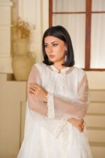 2 Piece Organza Coat Style Shirt & Trouser - Image 9
