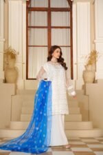 3 Piece Organza Shirt & Plazo - Image 2
